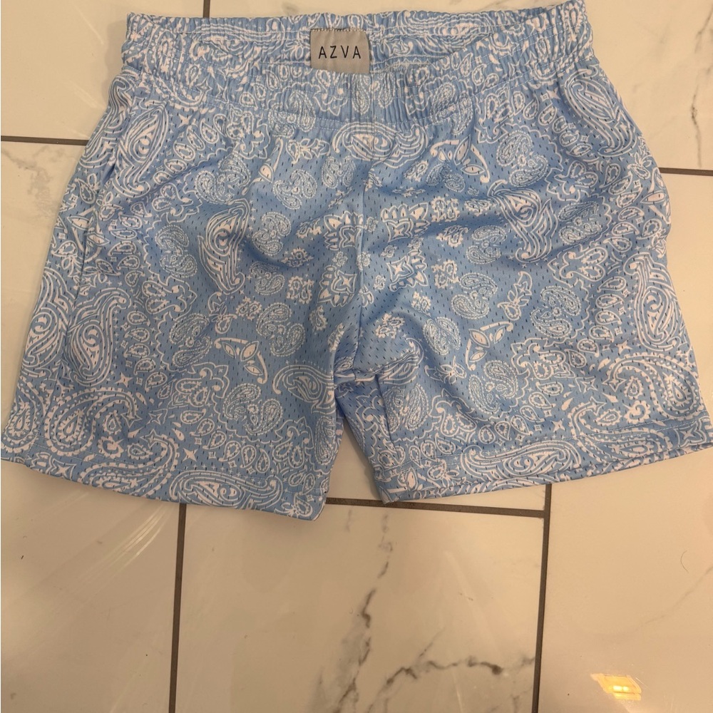 Blue bandana shorts